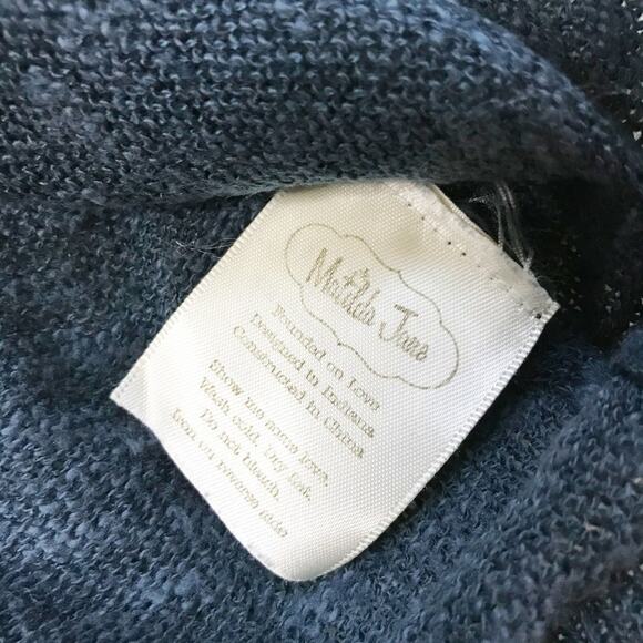 Matilda Jane You & Me Homeroom Manners Count Blue Sweater Vest 4Y - Picture 3 of 5